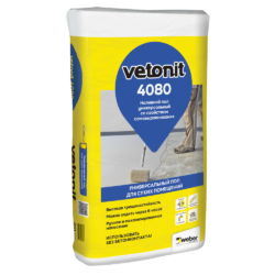 Vetonit 4080 20 кг (Наливной пол с самовыравниванием)