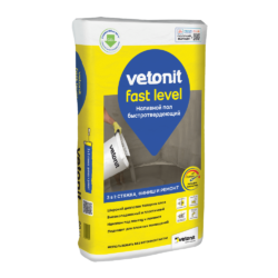 Vetonit Fast Level 20 кг (Быстротвердеющий наливной пол)